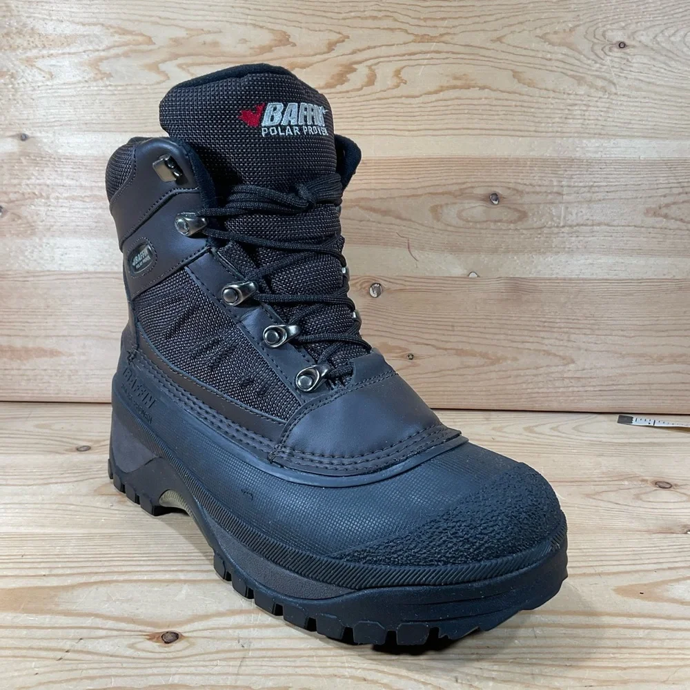 Baffin Edge Winter Boot Men's 8 Brown/Black Insulated Lace Up Polar Proven -40